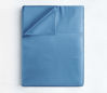 Picture of California King Size Flat Sheet - Comfortable, Breathable & Cooling Sheet - Hotel Luxury, Fade Resistant Flat Sheet - Extra Soft & Comfy - Easy Care, Wrinkle Free - Denim Blue Flat Sheet Only