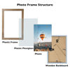 Picture of JCJMY 5x6 Picture Frame Rustic Brown for Wall Hanging or Tabletop, Wall Mounting Horizontally or Vertically, 5 x 6 Wall Gallery Poster Photo Frame with Shatter Resistant Plexiglass, Rustic Brown