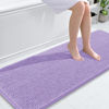 Picture of OLANLY Bathroom Rugs 59x24, Extra Soft Absorbent Chenille Bath Rugs, Rubber Backing Quick Dry, Machine Washable Bath Mats for Bathroom Floor, Tub and Shower, Home Decor Accessories, Lavender
