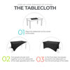 Picture of Utopia Kitchen Spandex Tablecloth 2 Pack [4FT, Purple] Tight, Fitted, Washable and Wrinkle Resistant Stretch Rectangular Patio Table Cover for Event, Wedding, Banquet & Parties [48Lx30Wx30H Inch]