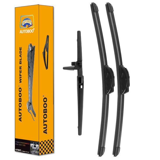 Picture of AUTOBOO 24"+20" Windshield Wipers with 12 Inch Rear Wiper Blade Replacement for Toyota 4runner 2010 2011 2012 2013 2014 2015 2016 2017 2018 2019 2022 2023 -Original Factory Quality (Pack of 3)