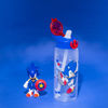Picture of Zak Designs Sonic the Hedgehog Sage Water Bottle For School or Travel, 25oz Durable Plastic Water Bottle With Straw, Handle, and Leak-Proof, Pop-Up Spout Cover (Sonic)