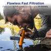 Picture of Membrane Solutions Personal Water Filter, Survival Filtration Straw Portable Gear, Emergency Preparedness, Supply for Drinking Hiking Camping Travel Hunting Fishing Team Family Outing (Orange, 4 Pack)