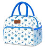 Picture of Coobiiya Blue Daisy Lunch Bag Women, Lunch Box for Women Adult Men, Small Lunch Bag Leakproof Cute Lunch Tote Large Capacity Reusable Insulated Cooler Lunch Container for Work/Office/Picnic/Travel