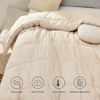 Picture of Bedsure Comforter Duvet Insert - Quilted Comforters Twin XL Size, All Season Duvet, Down Alternative Bedding Comforter with Corner Tabs(Beige,Twin XL 92"x68")