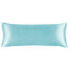 Picture of BEDELITE Satin Silk Body Pillow Pillowcase for Hair and Skin, Premium and Silky Blue Long Body Pillow Case Cover 20x54 with Envelope Closure