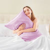 Picture of BEDELITE Satin Silk Body Pillow Pillowcase for Hair and Skin, Premium and Silky Pink Long Body Pillow Case Cover 20x54 with Envelope Closure