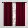Picture of NICETOWN Blackout Curtains for Bedroom, Window Room Darkning Curtains/Drapes, Cold and Heat Reduction Curtains for Kitchen Living Room (Wine Red, 2 Panels, W42 x L63 inches)