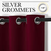 Picture of NICETOWN Blackout Curtains for Bedroom, Window Room Darkning Curtains/Drapes, Cold and Heat Reduction Curtains for Kitchen Living Room (Wine Red, 2 Panels, W42 x L63 inches)