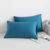 Picture of NTBAY Standard Pillowcase Set - 2 Pack Brushed Microfiber 20x26 Pillowcases - Soft, Wrinkle-Free, Fade-Resistant, Stain-Resistant, Teal Blue Pillowcases with Envelope Closure - 20x26 Inches, Teal Blue