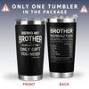Picture of KATLADIZ Gifts for Brother - Brother Gifts - Fathers Day, Birthday Gifts for Brother, Christmas Gifts for Brother - Gift for Brother from Sister - 20 Oz Tumbler