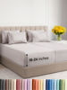 Picture of Extra Deep Split King Sheet Set - 7 Piece Breathable & Cooling Sheets - Hotel Luxury Bedding Set w/18-24 Inch Extra Deep Pockets - Easy Fit, Soft, Wrinkle Free & Comfy - Light Grey, Split King Size