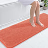 Picture of OLANLY Bathroom Rugs 59x20, Extra Soft Absorbent Chenille Bath Rugs, Rubber Backing Quick Dry, Machine Washable Bath Mats for Bathroom Floor, Tub and Shower, Home Decor Accessories, Coral