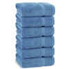 Picture of Chakir Turkish Linens | Hotel & Spa Quality 100% Cotton Premium Turkish Towels | Soft & Absorbent (6-Piece Hand Towels, Wedgewood)