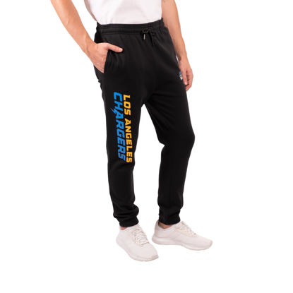 Picture of Ultra Game NFL Men's Active Super Soft Fleece Game Day Jogger Sweatpants, Los Angeles Chargers, Black, Large