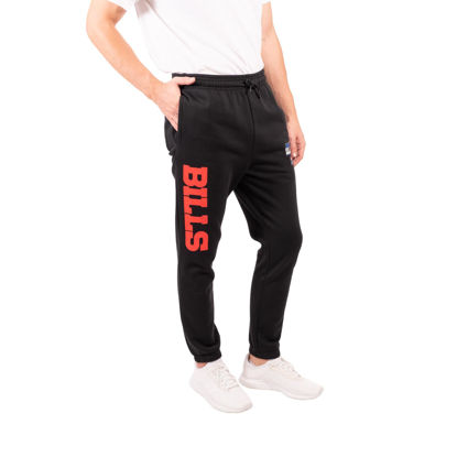 Picture of Ultra Game NFL Men's Active Super Soft Fleece Game Day Jogger Sweatpants, Buffalo Bills, Black, X-Large