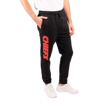 Picture of Ultra Game NFL Men's Active Super Soft Fleece Game Day Jogger Sweatpants, Kansas City Chiefs, Black, Medium