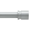 Picture of Byondeth Curtain Rods for Windows 16 to 88 Inches Adjustable Length 1 Inch Diameter Window Curtain Rod with Aluminium End Cap, Silver Gray