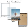 Picture of JCJMY 10x14 inch Picture Frame Black for 30 x 40cm Diamond Painting Art, Horizontal and Vertical Formats for Wall Hanging, 10 x 14 Wall Gallery Poster Photo Frame with Durable Shatter Resistant