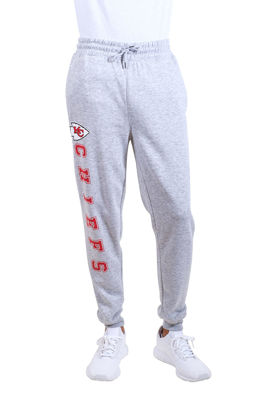Picture of Ultra Game NFL Men's Super Soft Game Day Jogger Sweatpants, Kansas City Chiefs, Heather Gray, Medium