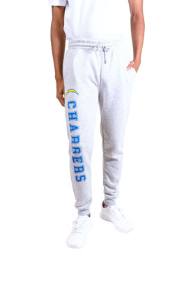 Picture of Ultra Game NFL Men's Super Soft Game Day Jogger Sweatpants, Los Angeles Chargers, Heather Gray, XX-Large