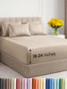 Picture of Extra Deep King Sheet Set - 6 Piece Breathable & Cooling Sheets - Hotel Luxury Bedding Set w/18-24 Inch Extra Deep Pockets - Easy & Secure Fit - Super Soft, Wrinkle Free and Comfy - Wheat, King Size