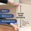 Picture of Extra Deep King Sheet Set - 6 Piece Breathable & Cooling Sheets - Hotel Luxury Bedding Set w/18-24 Inch Extra Deep Pockets - Easy & Secure Fit - Super Soft, Wrinkle Free and Comfy - Wheat, King Size