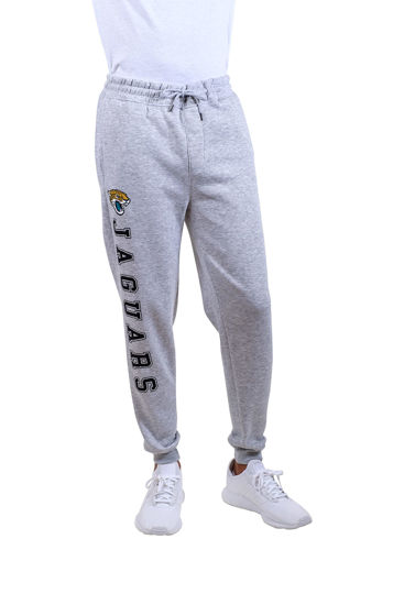 Picture of Ultra Game NFL Men's Super Soft Game Day Jogger Sweatpants, Jacksonville Jaguars, Heather Gray, 4X-Large