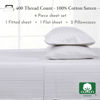 Picture of California Design Den Pinstripe Sheets Full Size - Softest 100% Cotton Sheets Set, Luxury 400 Thread Count Sateen, Printed Striped Pattern Bed Sheets(Pinstriped)