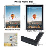 Picture of JCJMY 8x12 Picture Frame Black for Wall Hanging or Tabletop, Wall Mounting Horizontally or Vertically, 8 x 12 Wall Gallery Poster Photo Frame with Shatter Resistant Plexiglass, Black