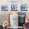 Picture of Birthdate Candles, August 16 - Leo Zodiac Scented Candles Birthday Gift - Rosemary, Chamomile & Shea Scent - All-Natural Soy & Coconut Wax, 60-80 Hour Burn Time - Made in USA