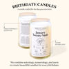 Picture of Birthdate Candles, August 16 - Leo Zodiac Scented Candles Birthday Gift - Rosemary, Chamomile & Shea Scent - All-Natural Soy & Coconut Wax, 60-80 Hour Burn Time - Made in USA
