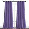 Picture of NICETOWN Lilac Purple Blackout Curtains 108" Long for Office, 55" Wide, 2 Pieces, Dining Room, Guest Room, Sound Reducing Heat and Cold Block Curtain Panels for Modern Room Decorative