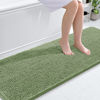 Picture of OLANLY Bathroom Rugs 70x24, Extra Soft Absorbent Chenille Bath Rugs, Rubber Backing Quick Dry, Machine Washable Bath Mats for Bathroom Floor, Tub and Shower, Home Decor Accessories, Sage Green