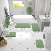 Picture of OLANLY Bathroom Rugs 70x24, Extra Soft Absorbent Chenille Bath Rugs, Rubber Backing Quick Dry, Machine Washable Bath Mats for Bathroom Floor, Tub and Shower, Home Decor Accessories, Sage Green
