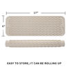 Picture of MicoYang Silicone Dish Drying Mat for Multiple Usage,Easy clean,Eco-friendly,Heat-resistant Silicone Mat for Kitchen Counter,Sink,Bar,Bottle,or Cup Tapioca M 17 inches x 6 inches