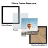Picture of JCJMY 8x8 Picture Frame Black for Wall Hanging or Tabletop, Wall Mounting Horizontally or Vertically, 8 x 8 Square Wall Gallery Poster Photo Frame with Shatter Resistant Plexiglass, Black