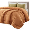 Picture of Bedsure Comforter Duvet Insert - Quilted Comforters Twin XL Size, All Season Duvet, Down Alternative Bedding Comforter with Tabs(Burnt Orange,Twin XL 92"x68")