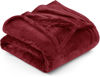 Picture of Utopia Bedding Fleece Blanket King Size Burgundy 300GSM Luxury Bed Blanket Anti-Static Fuzzy Soft Blanket Microfiber (90x102 Inches)