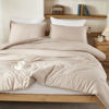 Picture of Litanika Comforters Khaki Oversized Queen Size, 3 Pieces Lightweight Solid Bedding Comforter Set, All Season Fluffy Bed Set (98x98In Comforter & 2 Pillowcases)