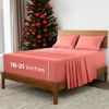 Picture of Mellanni Extra Deep Queen Sheets - 4 PC Iconic Collection Bedding Sheets & Pillowcases - Hotel Luxury, Ultra Soft, Cooling Bed Sheets - for Women, Men, Kids & Teens (Queen, Coral)