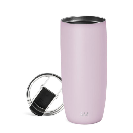 Picture of Simple Modern Travel Coffee Mug Tumbler with Flip Lid | Reusable Insulated Stainless Steel Cold Brew Iced Coffee Cup Thermos | Gifts for Women Men Him Her | Voyager Collection | 20oz | Lavender Mist