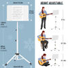 Picture of CAHAYA Sheet Music Stand & Tabletop Music Stand Solid Back with Carrying Bag for Books Notes Laptop Tablet White CY0194