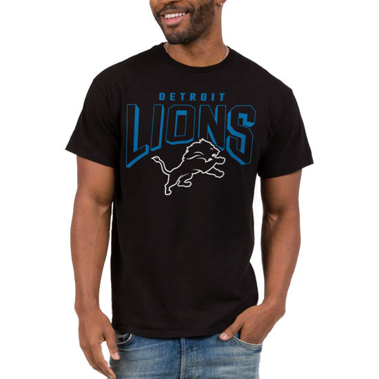 Picture of Junk Food Clothing x NFL - Detroit Lions - Bold Logo - Unisex Adult Short Sleeve Fan T-Shirt for Men and Women - Size X-Large