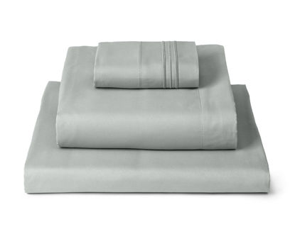 Picture of Mellanni Extra Deep Twin XL Sheets - 3 PC Iconic Collection Bedding Sheets & Pillowcases - Hotel Luxury, Ultra Soft, Cooling Bed Sheets - for Women, Men, Kids & Teens (Twin Extra Long, Spa Mint)