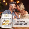 Picture of WAX & WIT Candle Gifts, Happy Anniversary Gifts for Women - Wedding Anniversary Candle for Couple - Wedding Anniversary Gifts for Wife - Anniversary Gifts for Her - 9oz Anniversary Candles for Couples