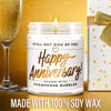 Picture of WAX & WIT Candle Gifts, Happy Anniversary Gifts for Women - Wedding Anniversary Candle for Couple - Wedding Anniversary Gifts for Wife - Anniversary Gifts for Her - 9oz Anniversary Candles for Couples