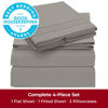 Picture of Mellanni Queen Sheets Set - 4 PC Iconic Collection Bedding Sheets & Pillowcases - Hotel Luxury, Extra Soft, Cooling Bed Sheets - for Women, Men, Kids & Teens (Queen, Taupe)