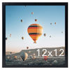 Picture of JCJMY 12x12 inch Picture Frame, Horizontal and Vertical Formats for Wall Hanging, 12 x 12 Square Wall Gallery Poster Photo Frame with Shatter Resistant Plexiglass, Black