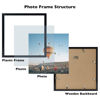 Picture of JCJMY 12x12 inch Picture Frame, Horizontal and Vertical Formats for Wall Hanging, 12 x 12 Square Wall Gallery Poster Photo Frame with Shatter Resistant Plexiglass, Black